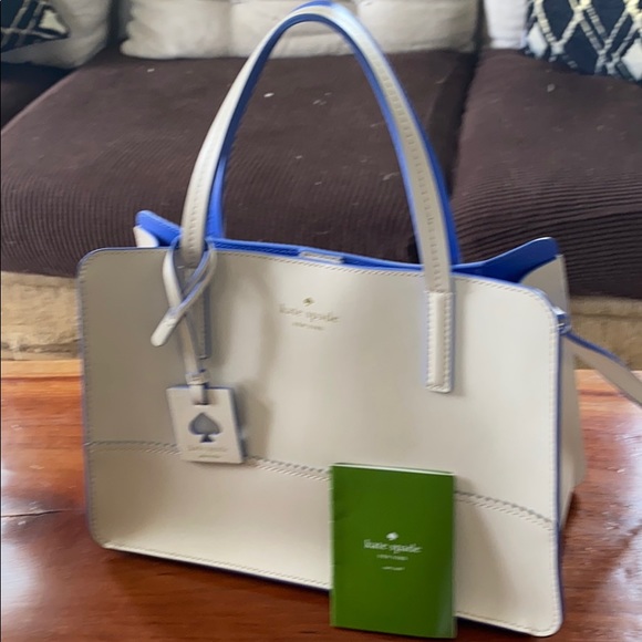Kate Spade White and Blue Handbag - Picture 4 of 4
